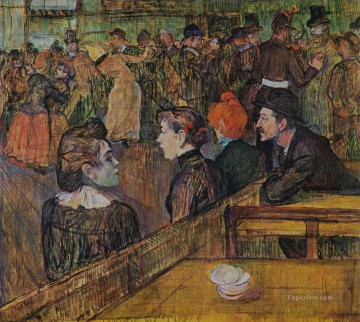 アンリ・ド・トゥールーズ・ロートレック Painting - ムーラン・ド・ラ・ギャレットの舞踏会 1889年 トゥールーズ ロートレック アンリ・ド